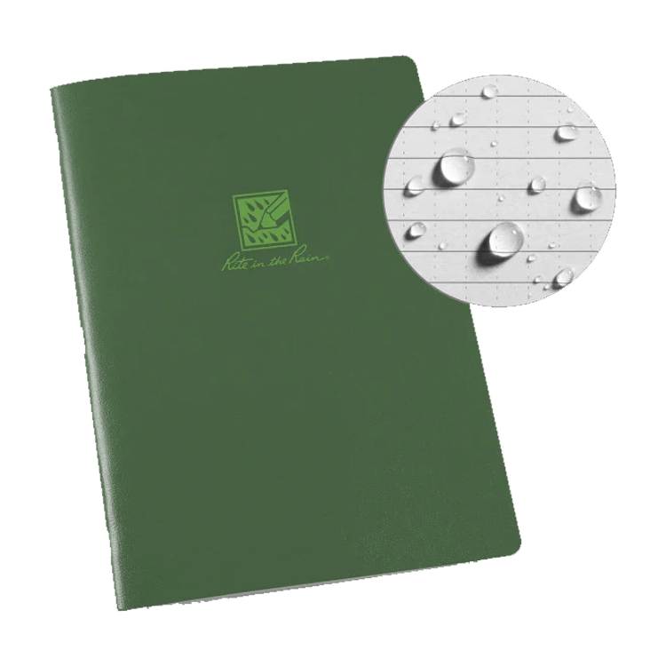 Rite-in-the-Rain-Large-Stapled-Notebook-Green