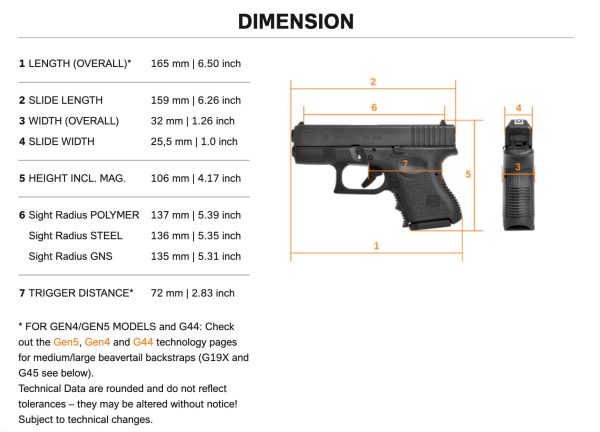 Glock 28 - 380 Auto - 3.43'' - 10 Rd - Semi-Auto Pistol