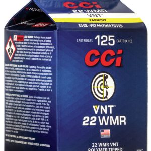 CCI 22 WMR - 30 Grain - VNT Polymer Tipped - 125 Rounds