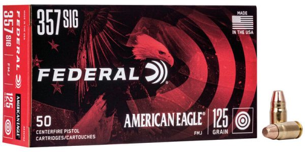 Federal 357 Sig - 125 Grain - FMJ - 50 Rounds