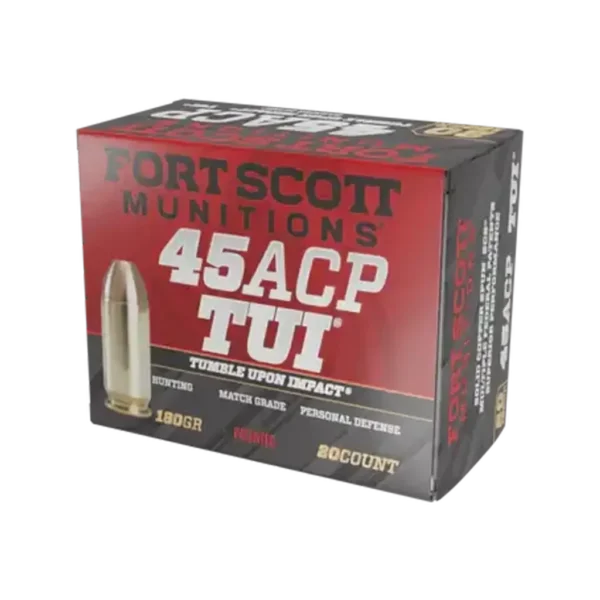Fort Scott 45 ACP - 180 Grain - TUI - 20 Rounds