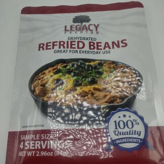 Legacy Premium - Dehydrated Refried Beans - 4 Servings