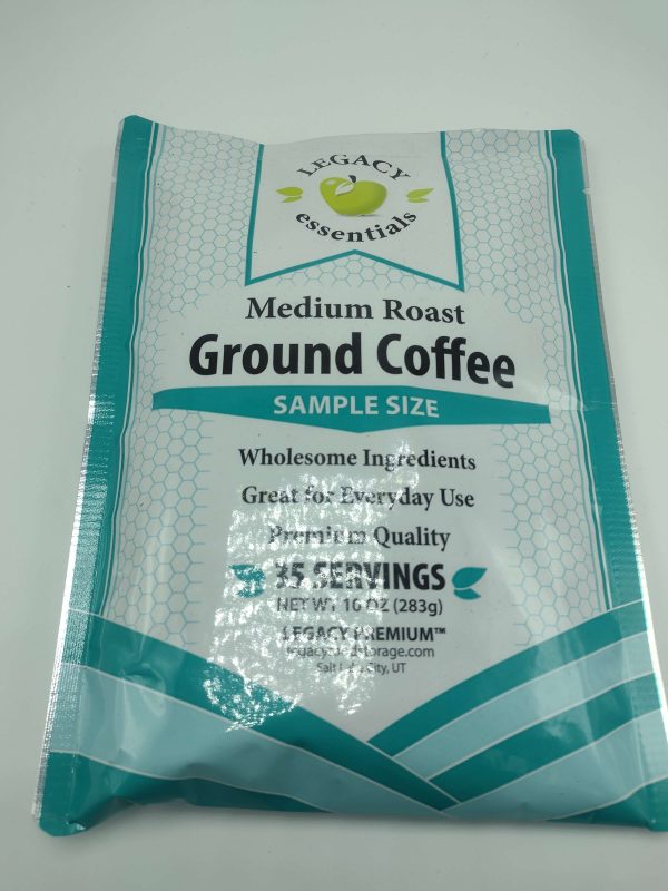 Legacy Premium Long Term Food Storage  - Medium Roast Ground Coffee - 35 Servings