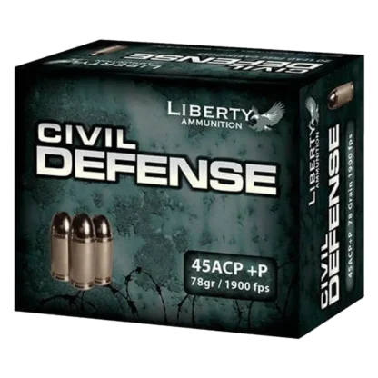 Liberty Ammunition 45 ACP +P - 78 Grain - HP - 20 Rounds