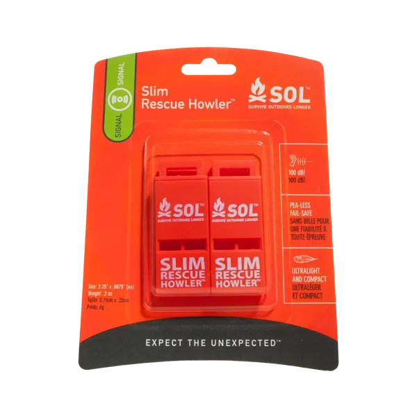 S.O.L. Rescue Whistle - 2 Pack