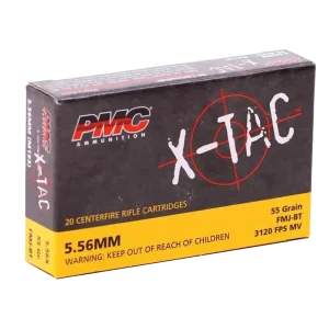 PMC 5.56mm X-Tac - 55 Grain - FMJ BT - 20 Rounds
