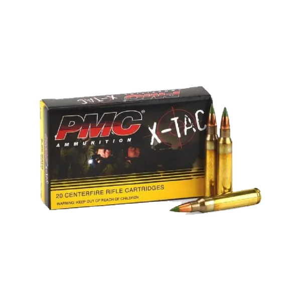 PMC_5.56mm_X-Tac-62_Grain-Green_Tip-20_Rounds