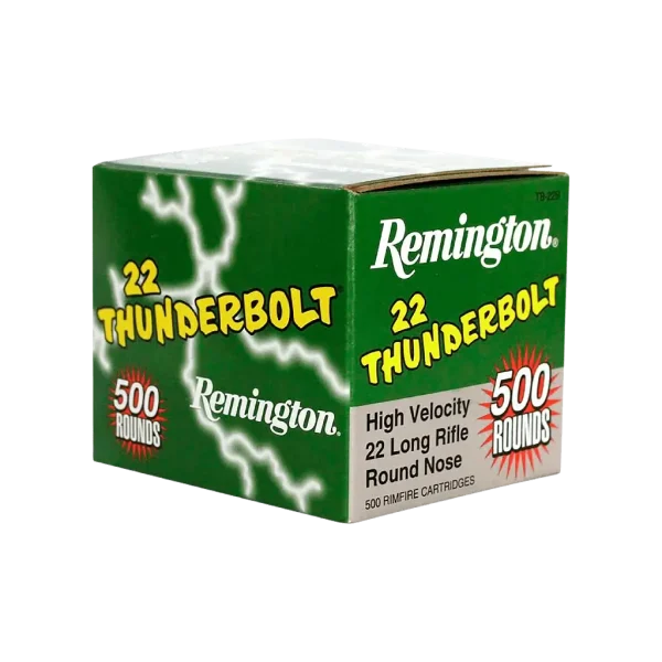 Remington 22LR Round Nose - ThunderBolt - 40 Grain - 500 Rds
