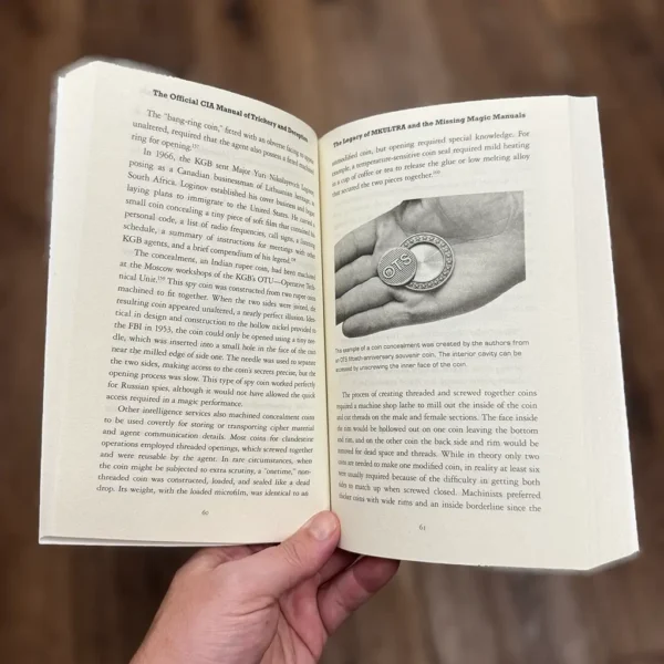 Inside of CIA Manual for Trickery and Deception book