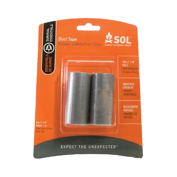 SOL Duct Tape 2 Pack - 2X50" Rolls