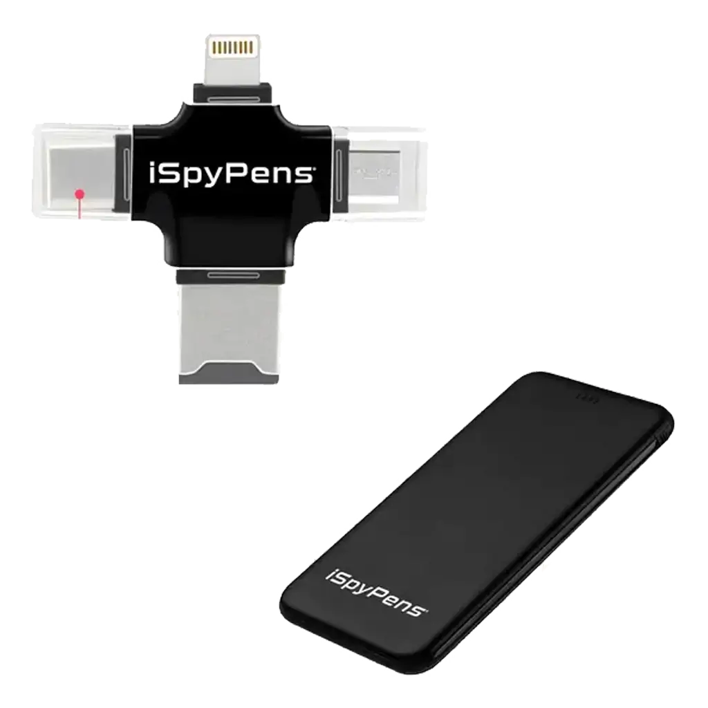 iSpy Pen Plug and Play Adapter + Portable Battery