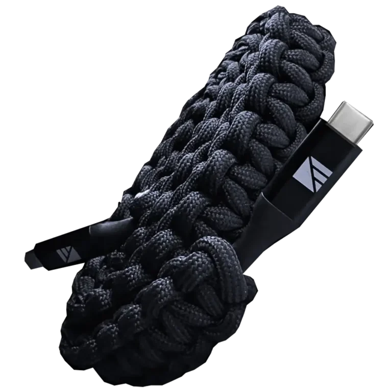 Dark Energy USB-C to USB-C Paracord Cable Black