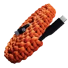Dark Energy USB C to USB C Paracord Cable hi-vis orange