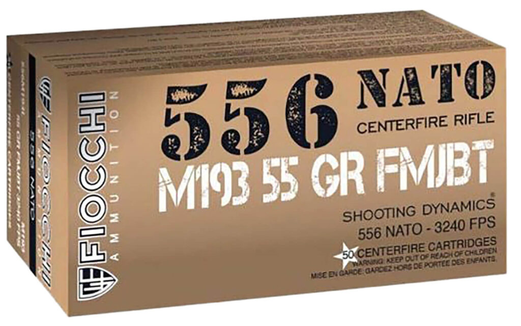 Fiocchi 5.56 NATO - 55 Grain - FMJ - 50 Rounds