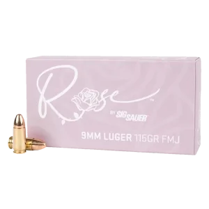 Sig Sauer 9mm ROSE - 115 Grain - FMJ - 50 Rounds