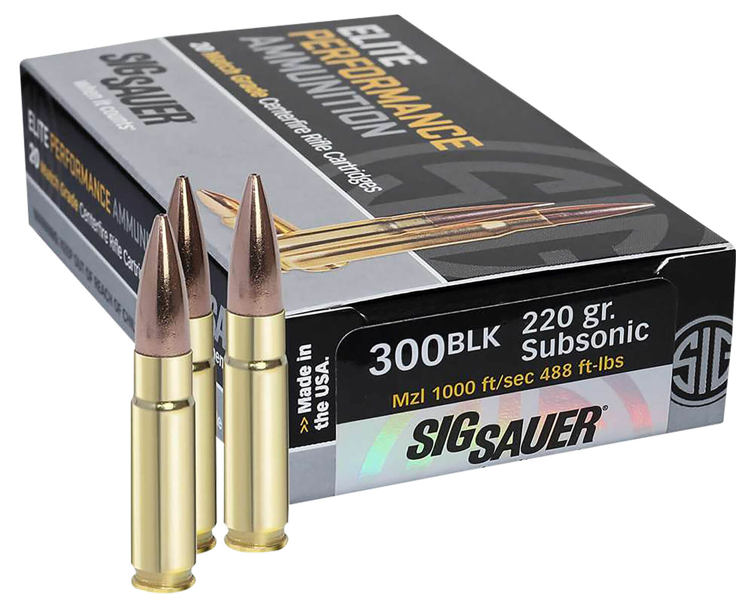 Sig Sauer 300 Blackout - 220 Grain - OTM - 20 Rounds