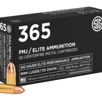 Sig Sauer 9mm - 115 Grain - FMJ 365 - 50 Rounds