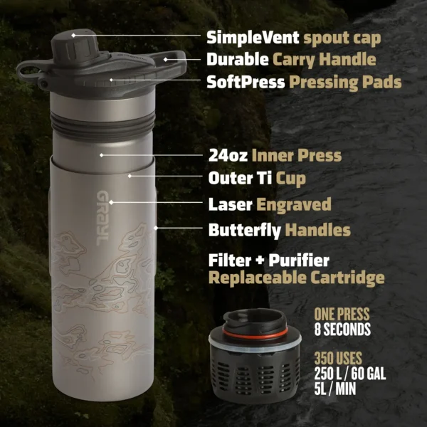 Grayl - 24oz GeoPress® Ti Purifier - Image 7