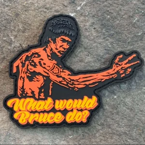 Bruce Lee What Would Bruce Do PVC Morale Patch