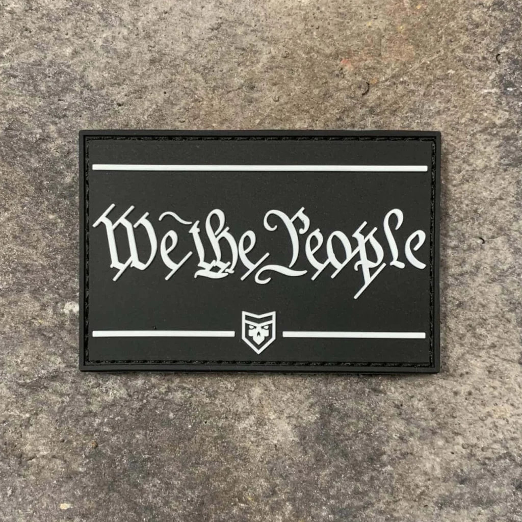 We the People Glow in the Dark PVC Patch