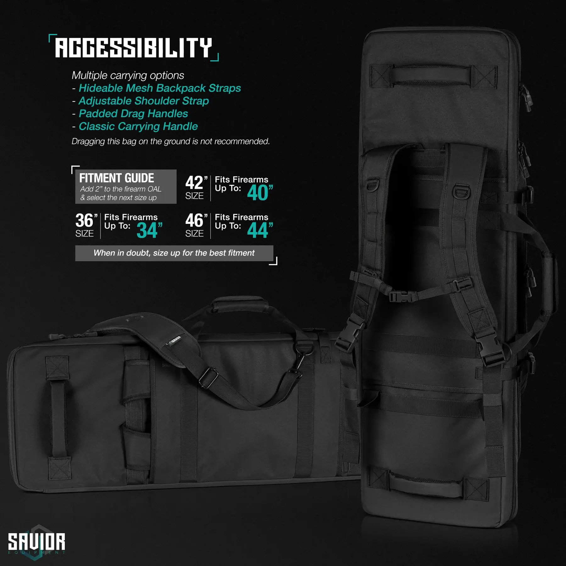 Savior Equipment Specialist Double Rifle Case accessibility