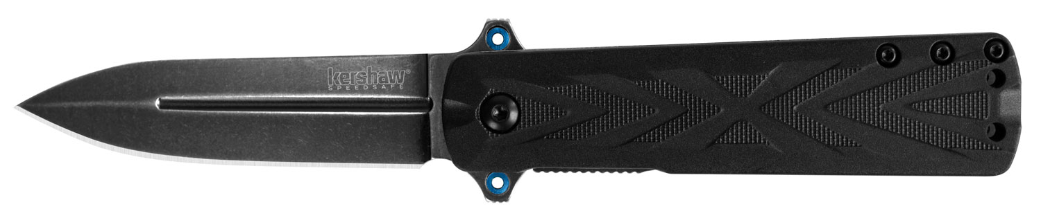 Kershaw 3960 Barstow 3" Folding Spear Point Plain Black Oxide Blackwash 8Cr13MoV SS Blade Black Glass-Filled Nylon Handle Includes Pocket Clip