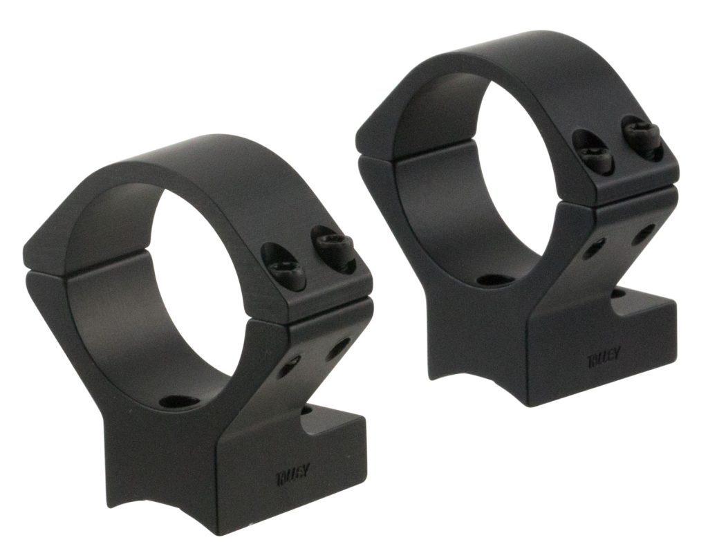 Talley 930707 Scope Mount/Ring Combo  Black Anodized 1" Tube Ruger 10/22 Low Rings