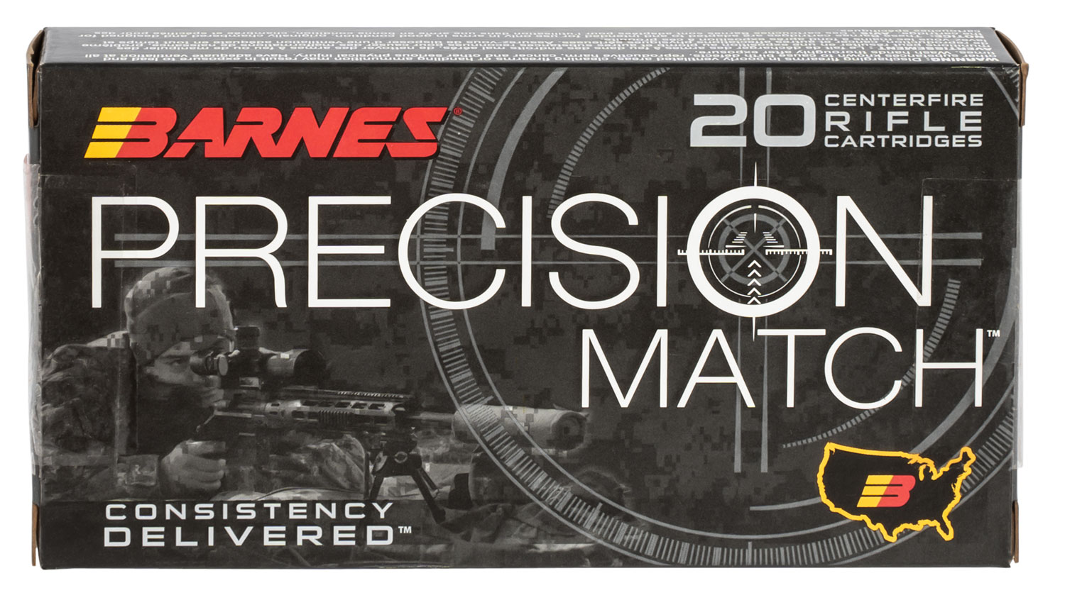 Barnes Bullets Precision Match 6mmCreedmoor 112gr, 20-Round Box