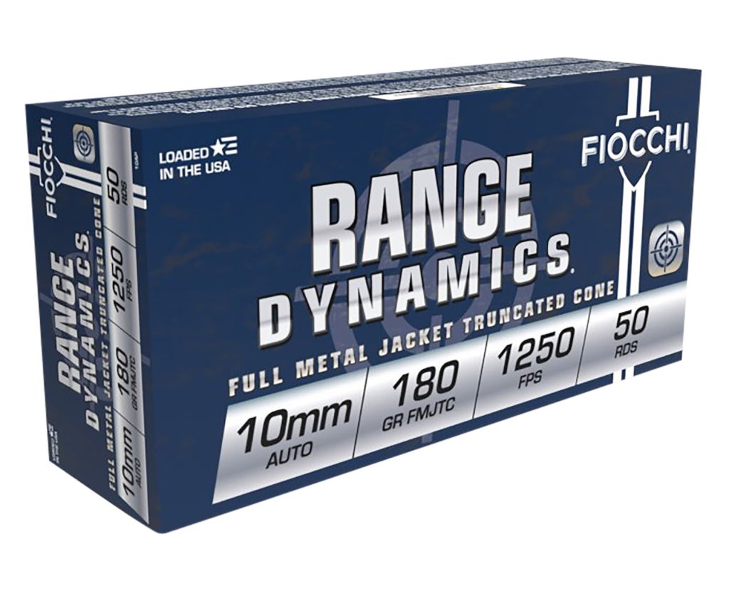 Fiocchi 10AP Range Dynamics  10mmAuto 180gr Full Metal Jacket Truncated Cone 50 Per Box/10 Case