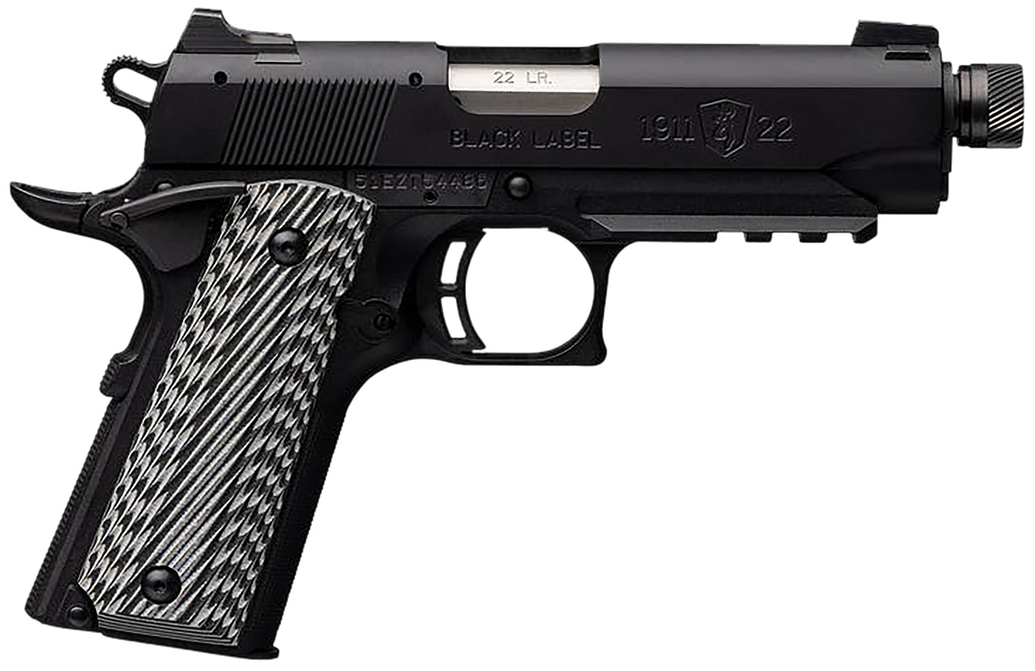 Browning 1911-22 Black Label Compact SR 22 LR Pistol, 10+1 4.25"