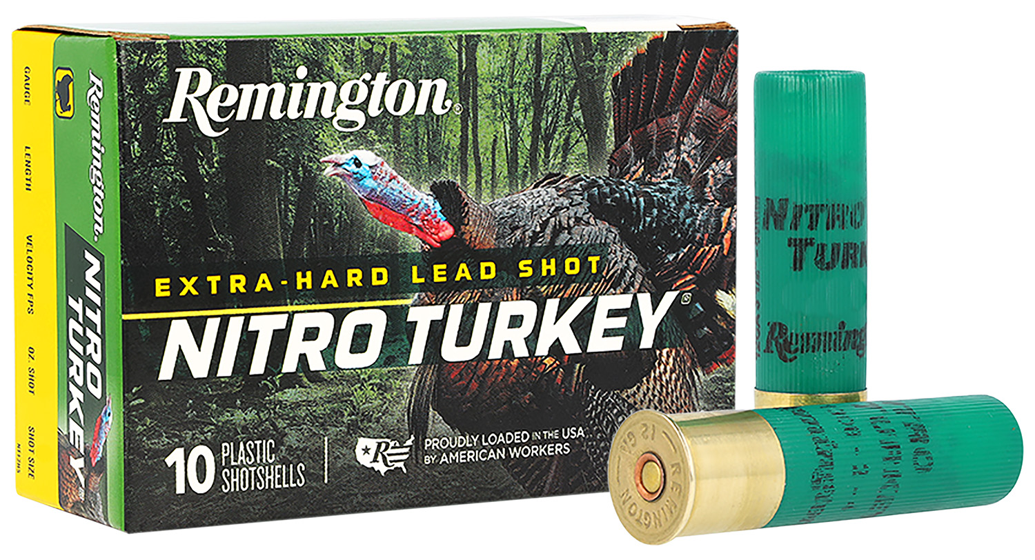 Remington Nitro Turkey 12 Gauge 2.75" #4 Shot, 10-Round Box