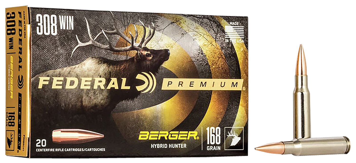 Federal 308 Win 168gr, 20-Round Box