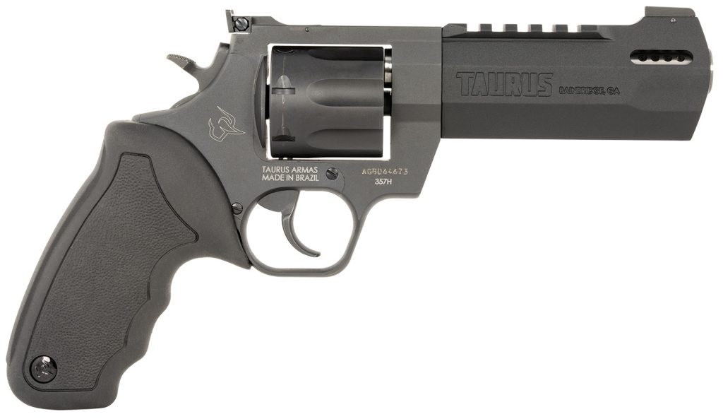 Taurus 2357051RH Raging Hunter  357 Mag 7rd 5.12" Matte Black Oxide Steel Black Rubber with Integrated Red Cushion Insert Grip
