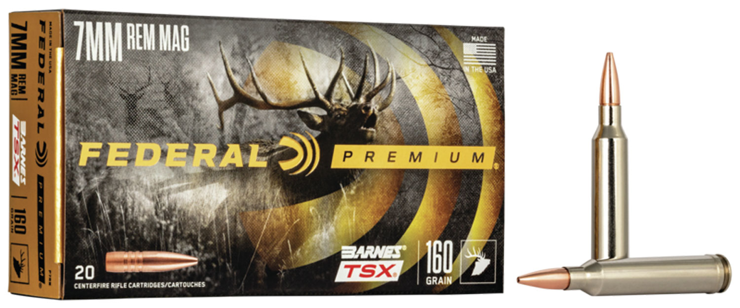 Federal P7RN Premium 7mmRemMag 160gr, 20-Round Box
