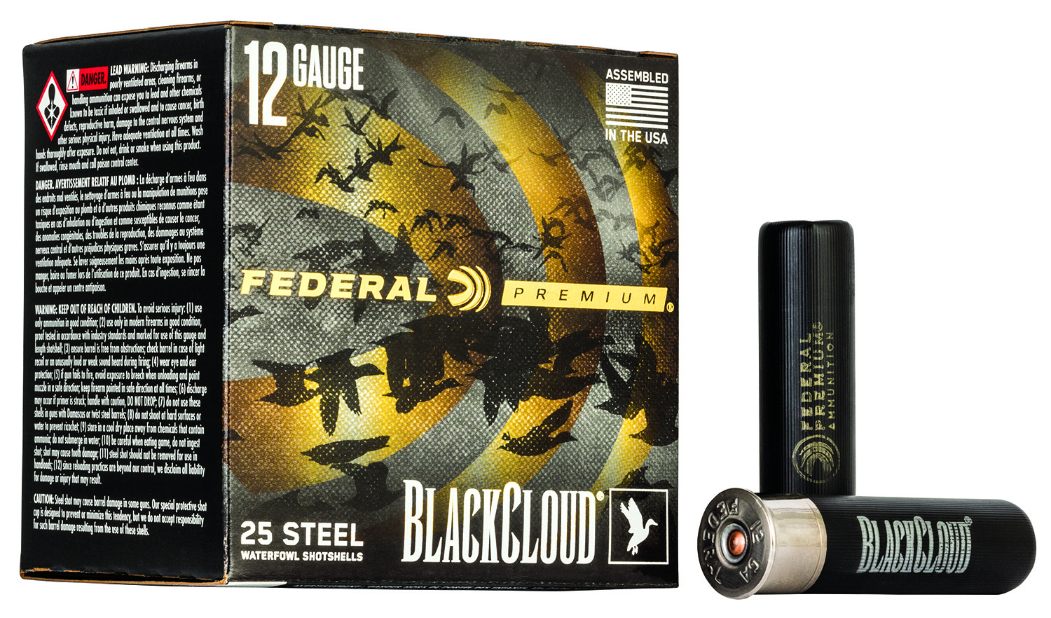 Federal Black Cloud FS 12 Gauge 3.50" #BB Shot, 25-Round Box