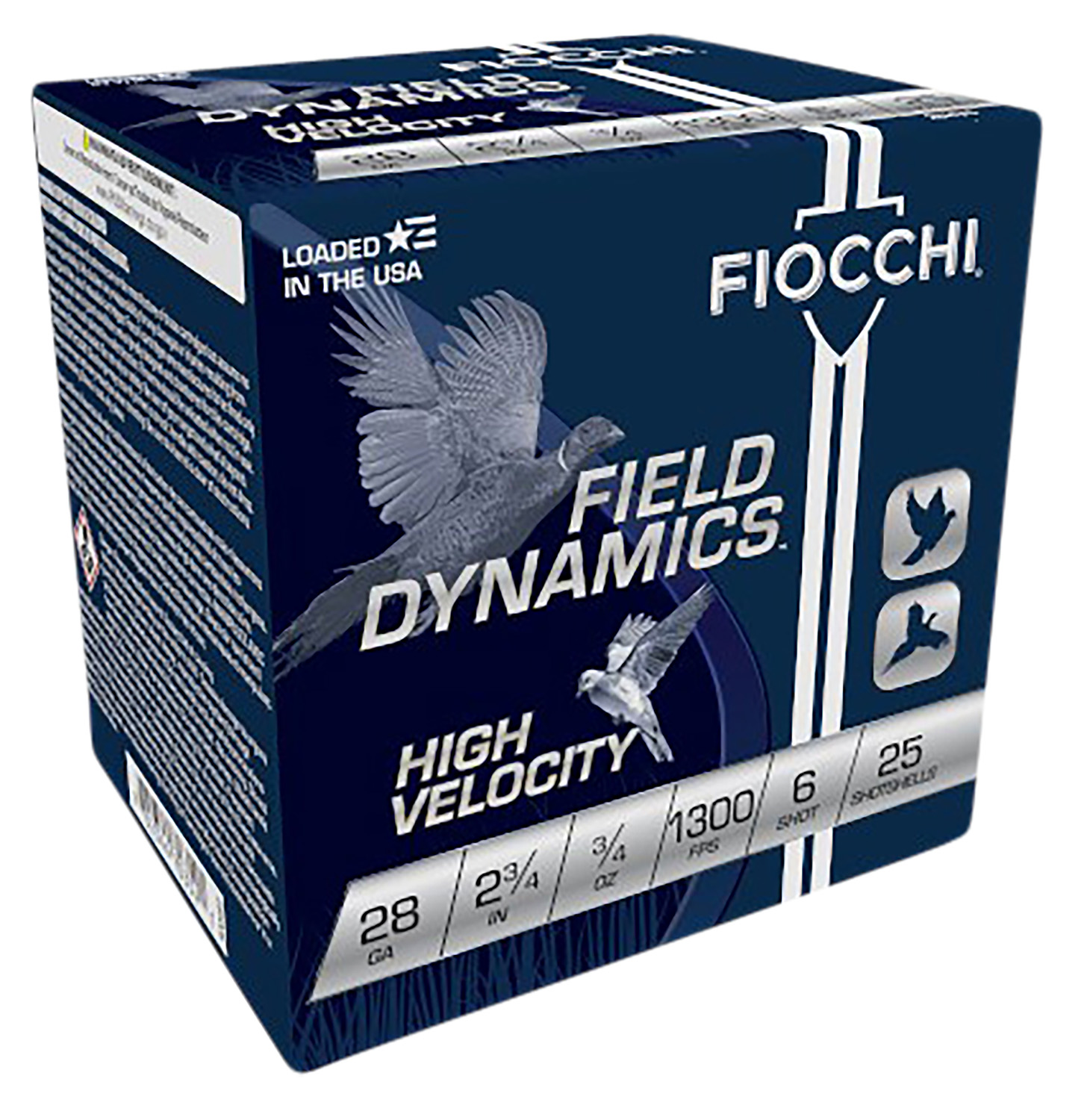 Fiocchi Field Dynamics High Velocity 28 Gauge 2.75" #6, 25-Round Box