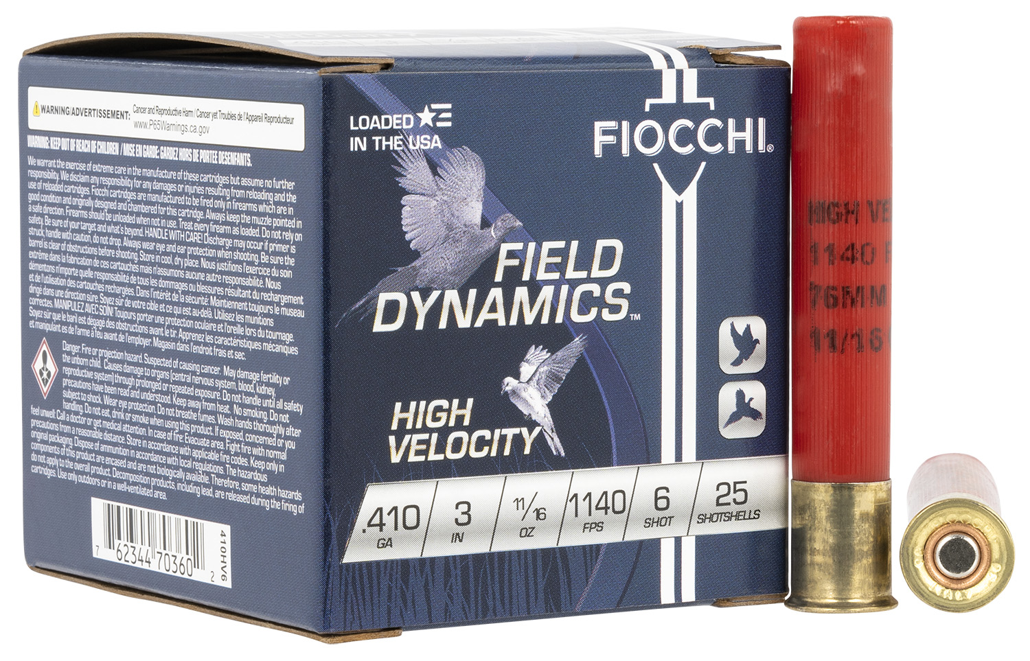 Fiocchi Field Dynamics High Velocity 4 10 Gauge 3" #6, 25-Round Box