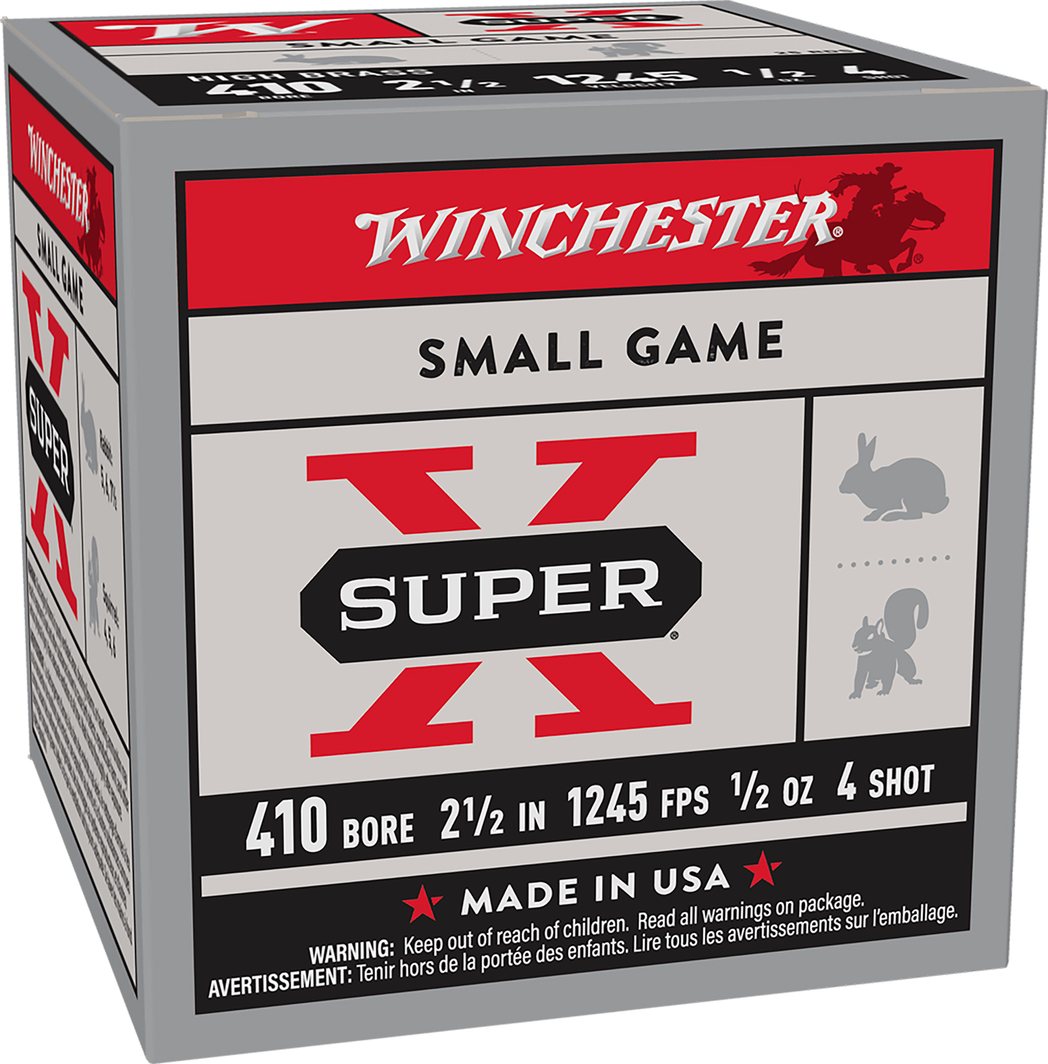 Winchester X414 Super X Heavy Game Load High Brass 4, 25-Round Box