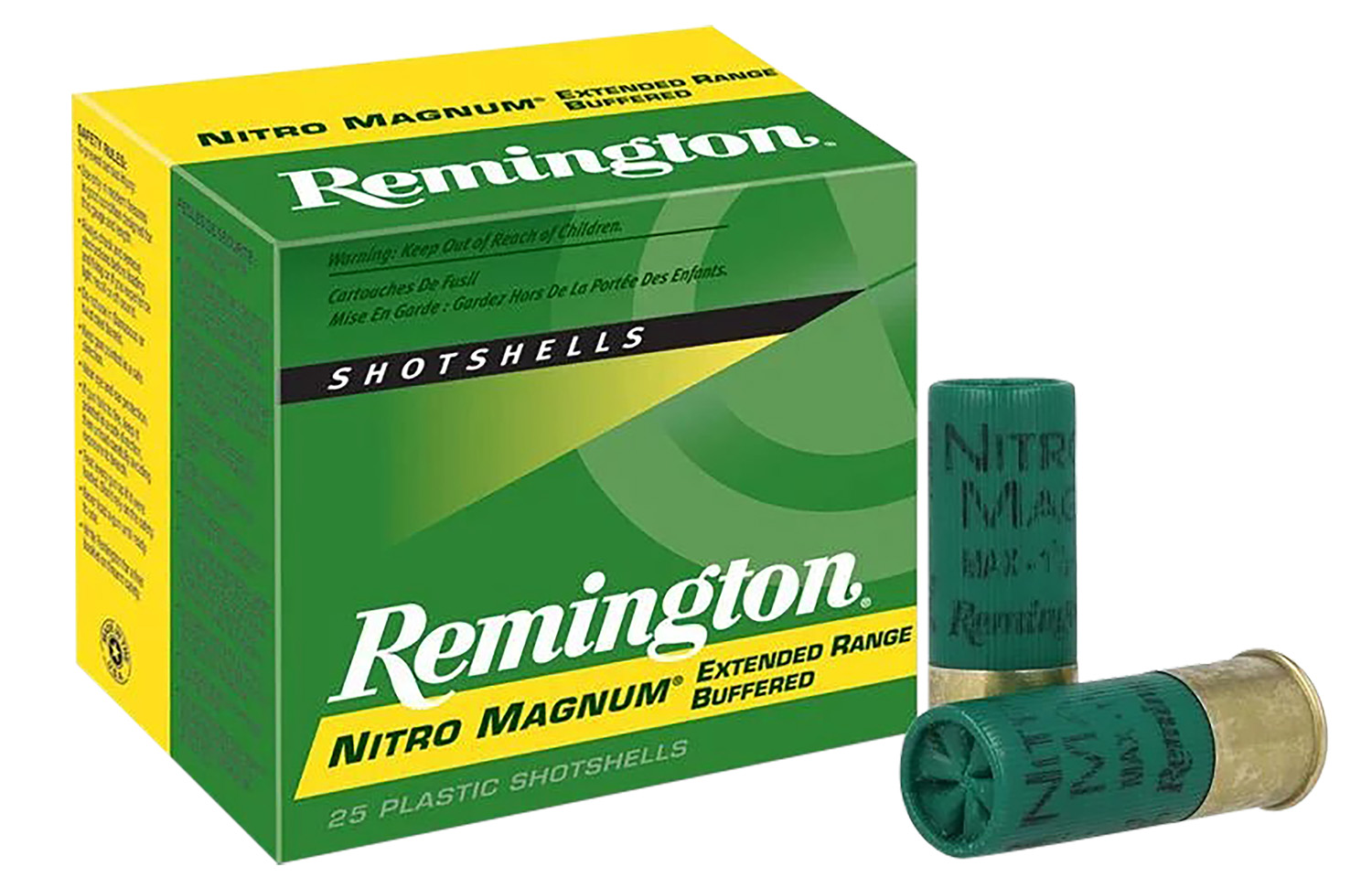 Remington Nitro Magnum 12 Gauge 2.75" #2 Shot, 25-Round Box