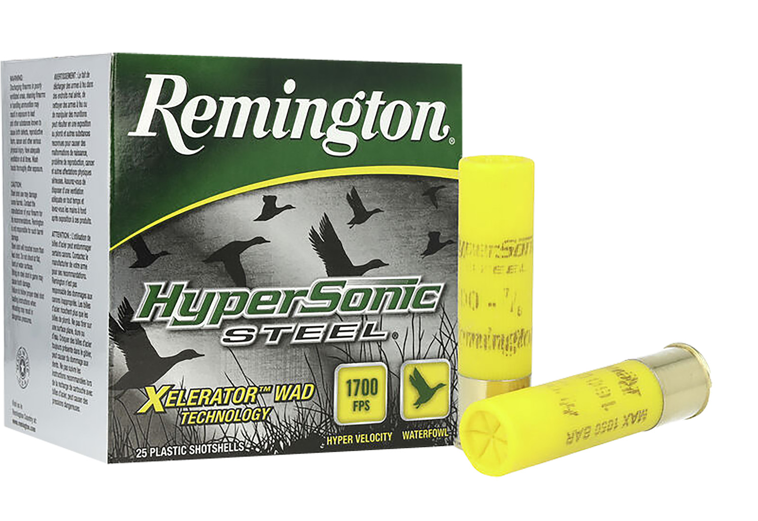 Remington HyperSonic Steel 20 Gauge 3" #2 Shot, 25-Round Box