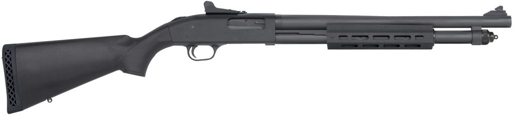 Mossberg 50765 590A1 Tactical 12 Gauge 3" 6+1 18.50" Cylinder Bore Barrel Black Parkerized Rec with Ghost Ring Sight Black Synthetic Stock Right Hand Includes M-LOK Handguard