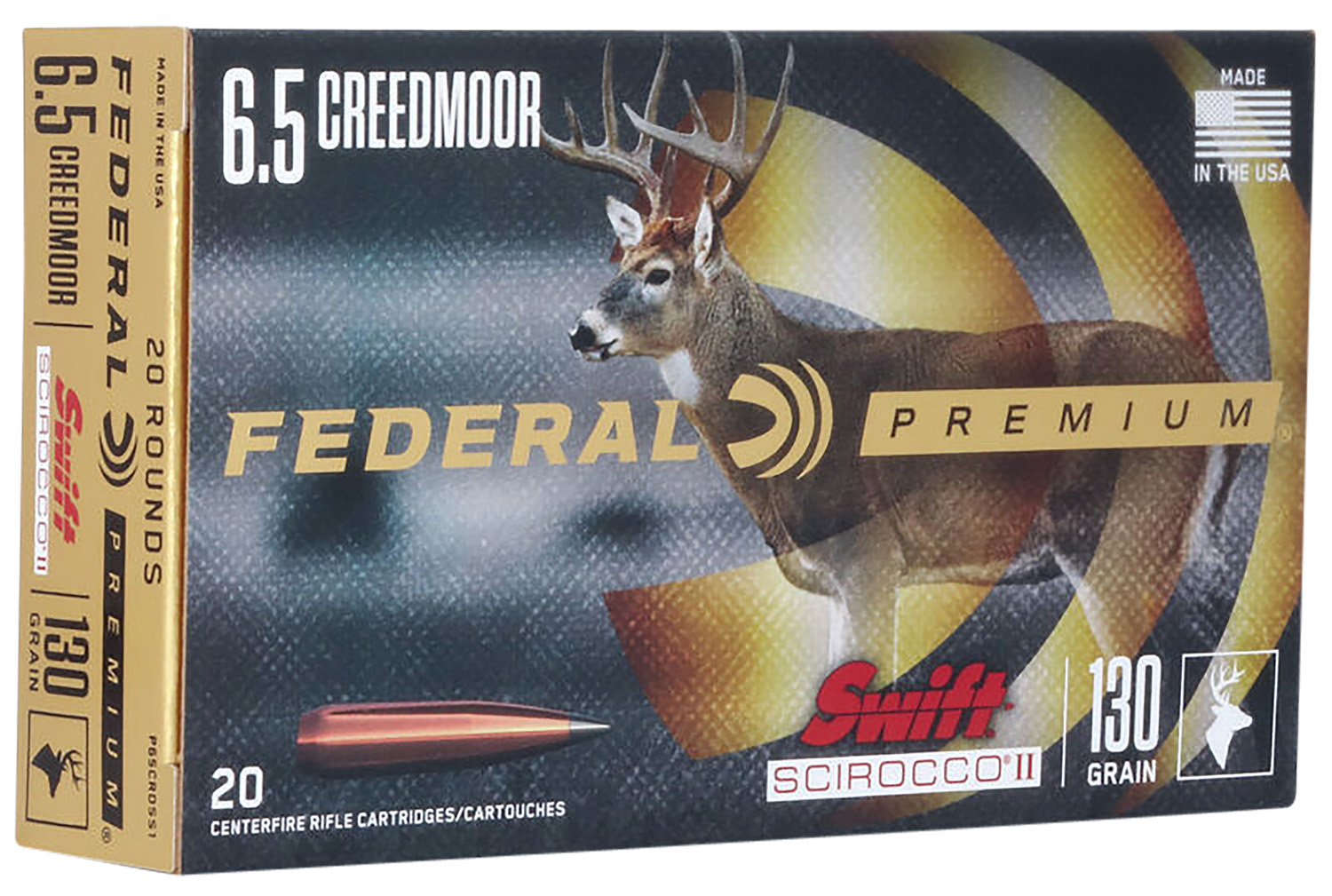 Federal 6.5 Creedmoor 130gr, 20-Round Box