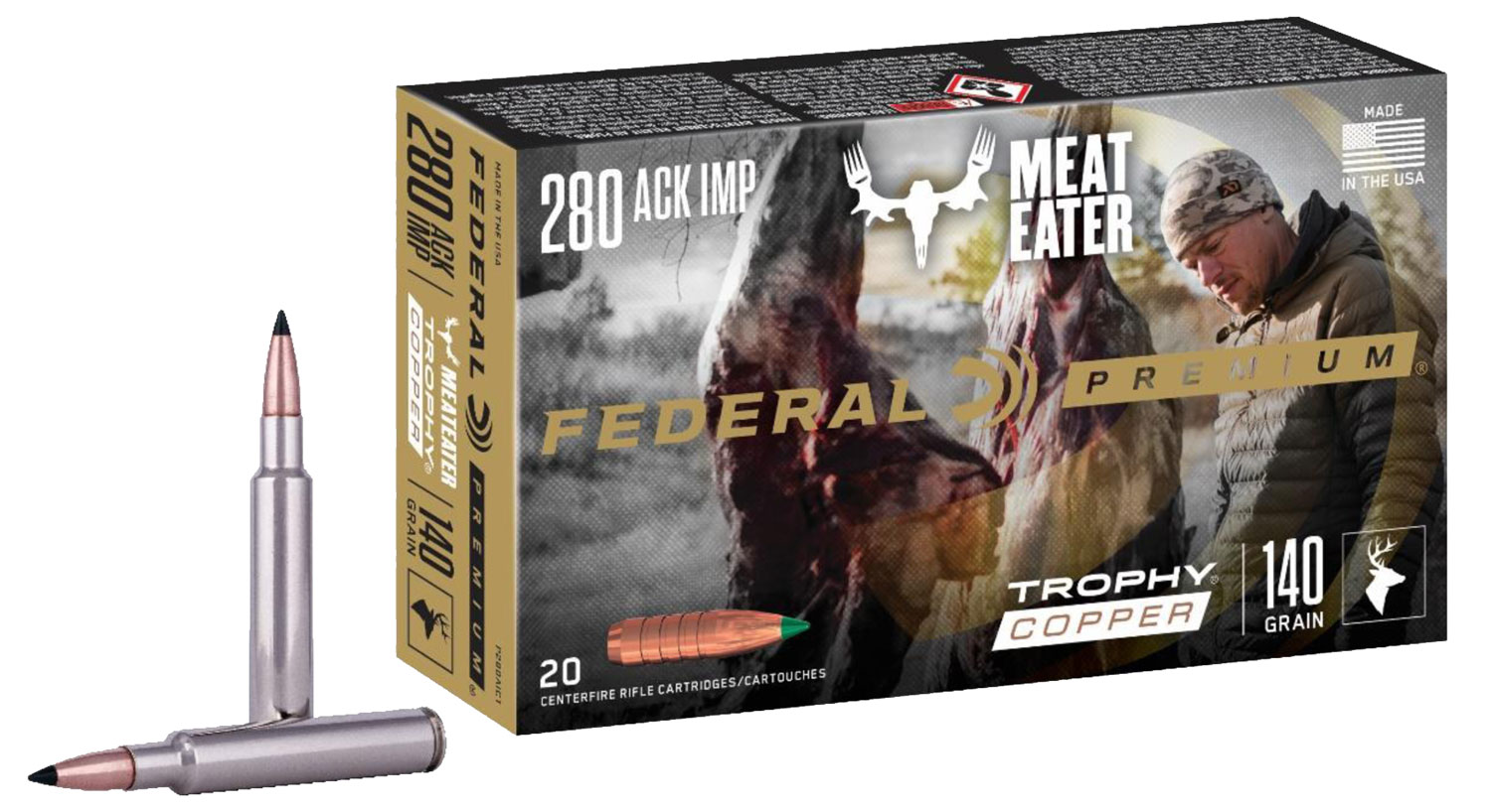 Federal 280Ackley Improved 140gr, 20-Round Box