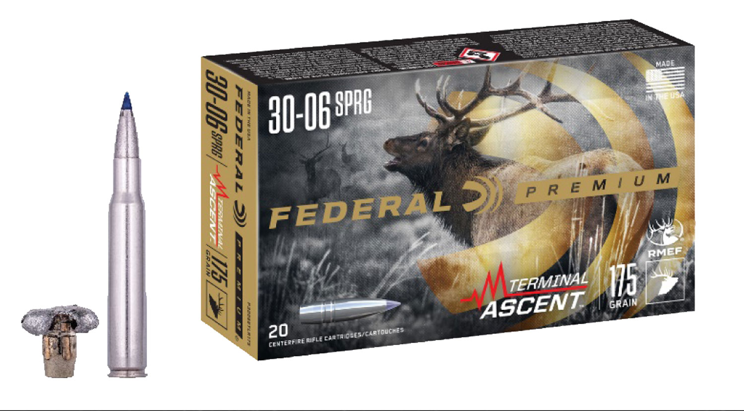 Federal Terminal Ascent 30-06 Springfield 175gr, 20-Round Box