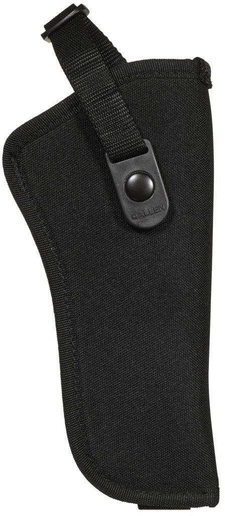 Allen 44818 Cortez  Size 18 OWB Style Black Polyester, Adjustable Strap & Belt Loop Mount Type fits 6" Barrel DA Revolver with Full Lug Right Hand