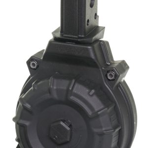 ProMag DRMA22 Standard  50rd Drum 9mm Luger Fits CZ Scorpion Black DuPont Zytel Polymer
