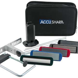 AccuSharp 059C 5-Stone Precision Set Extra Coarse/Coarse/Medium/Fine/ Ultra-Fine Diamond, Alumina, Ceramic Sharpener Multi Color
