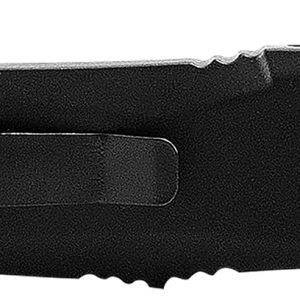 Templar Knife SBR431 Gen II Small 2.69" OTF Dagger Part Serrated Black Oxide Stonewashed 440C SS Blade, 4.31" Black Aluminum/Rubber Handle, Glass Breaker