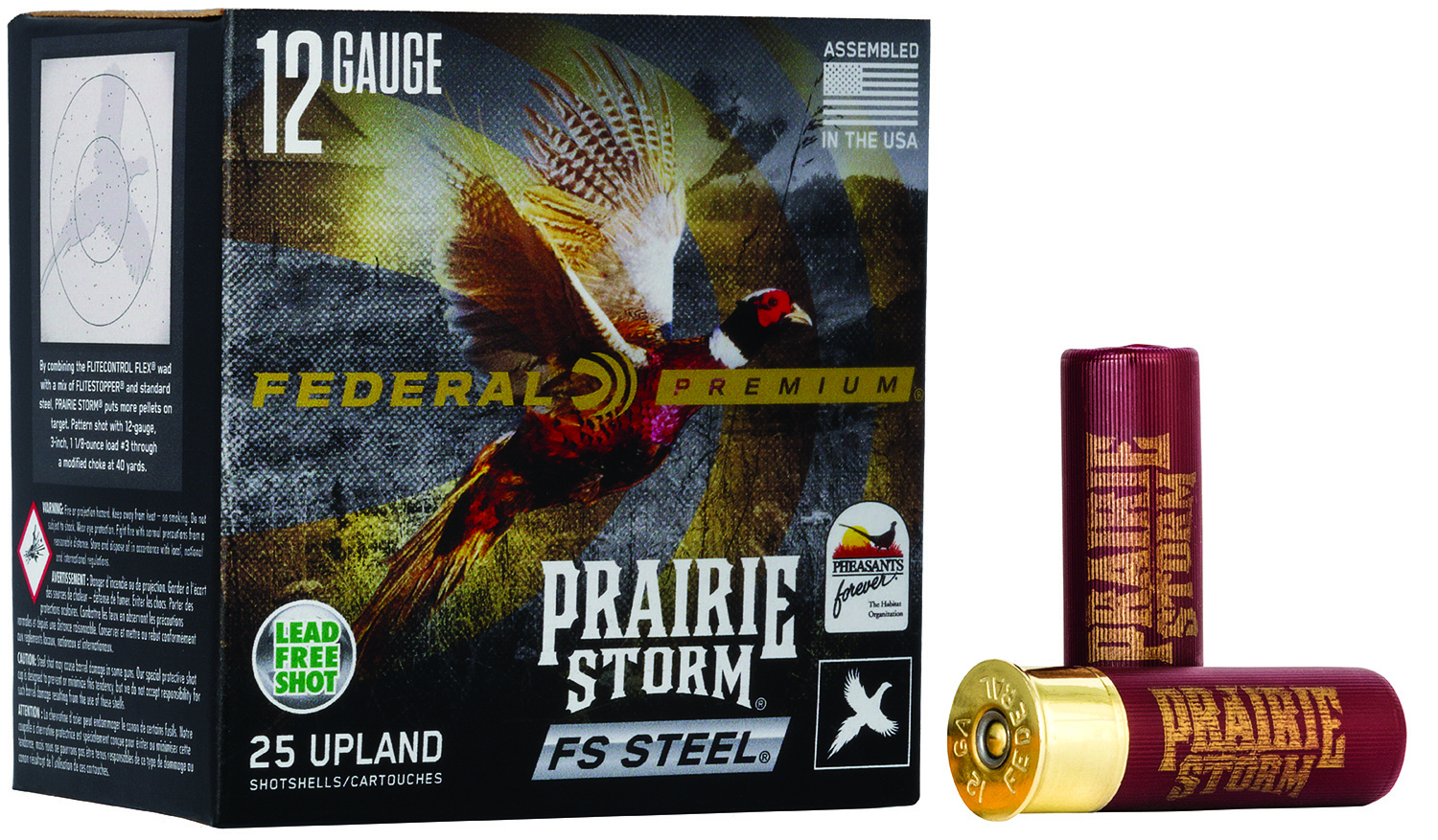 Federal Prairie Storm FS 12 Gauge 2.75" #3 Shot, 25-Round Box