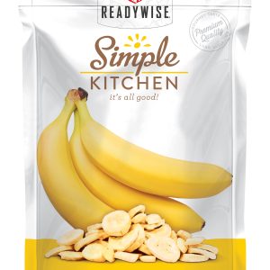 ReadyWise Simple Kitchen Freeze Dried Fruit Bananas 1 Serving Pouch 6